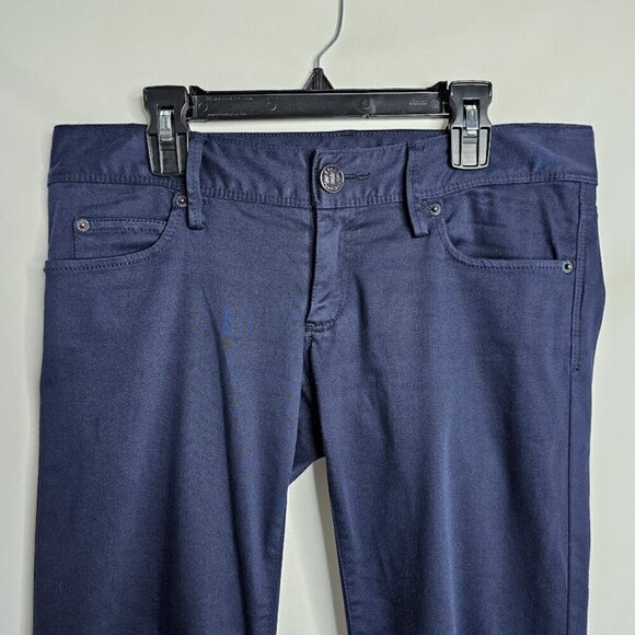 LILLY PULITZER Jeans Pants Worth Low Rise Skinny NAVY BLUE size 0 XS Preppy Chic - Picture 4 of 8